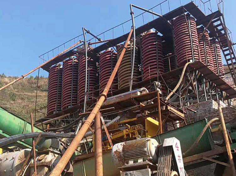 China Spiral chute screw concentrate machine