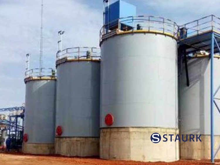 China Gold leaching tank
