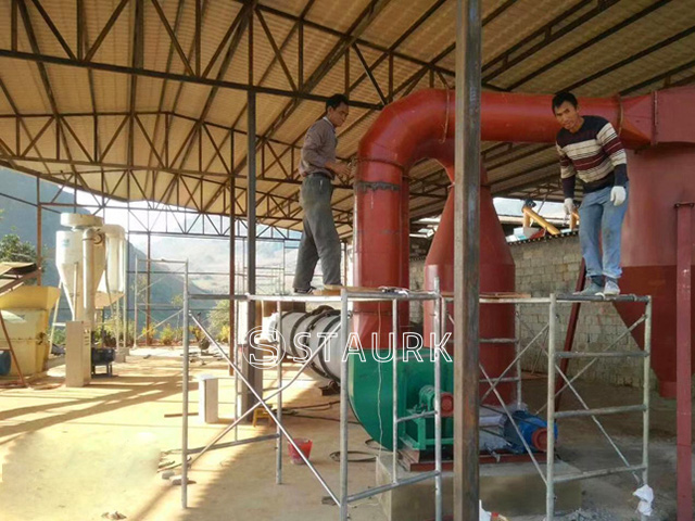 China Sawdust dryer