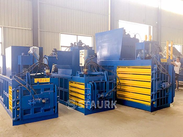 China Paper baling press machine baler