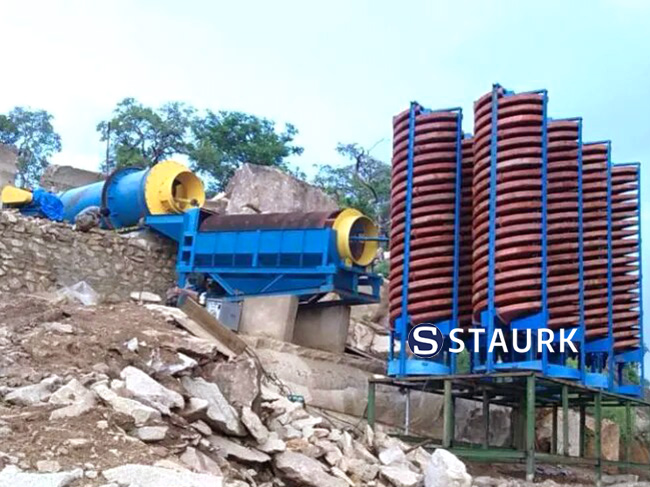 China Spiral chute screw concentrate machine