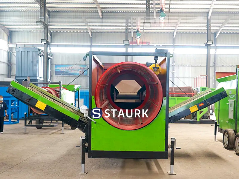 China Compost screening machine trommel