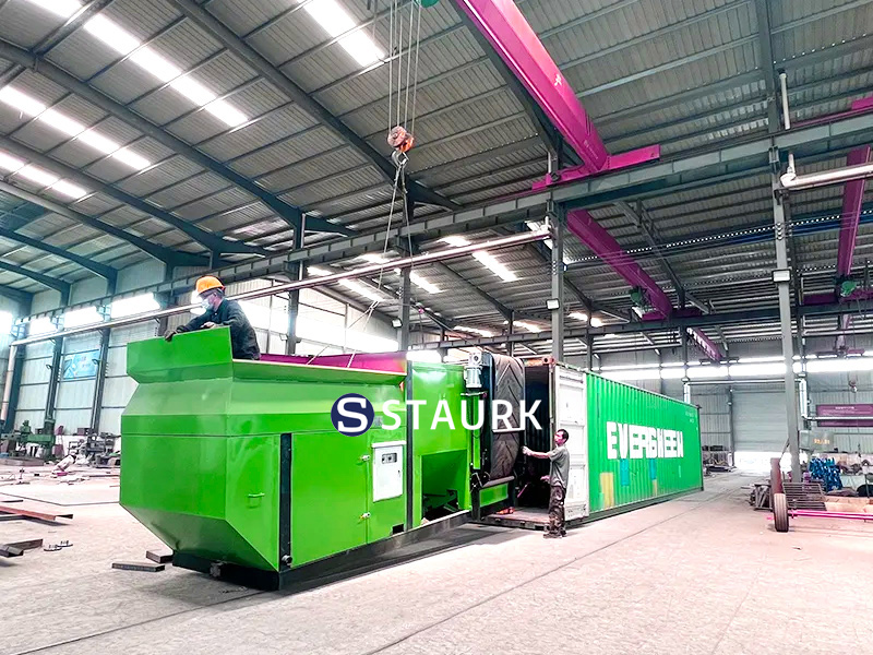 China Compost screening machine trommel