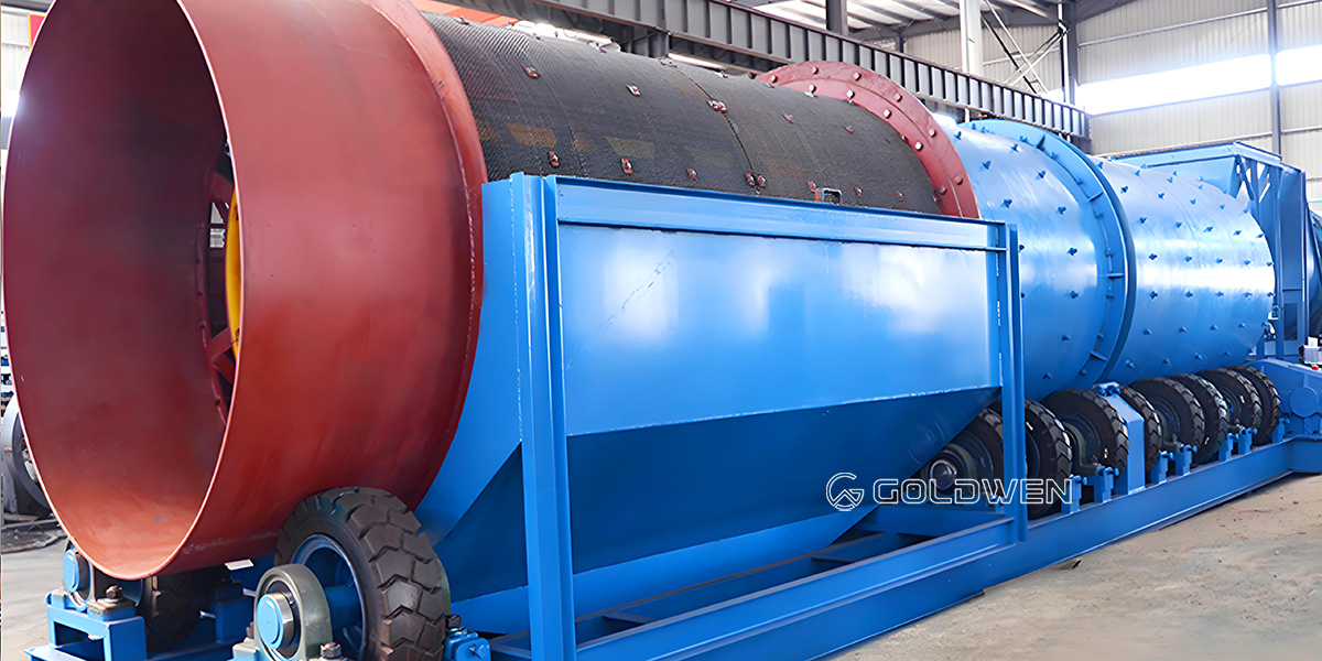 Mining washing machine Rotary scrubber washer China copper gold